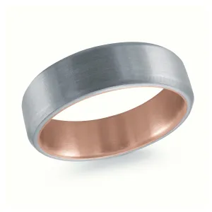 14K Rose Gold Ring from the Tantalum Collection by Malo - MRDTN-028-7P