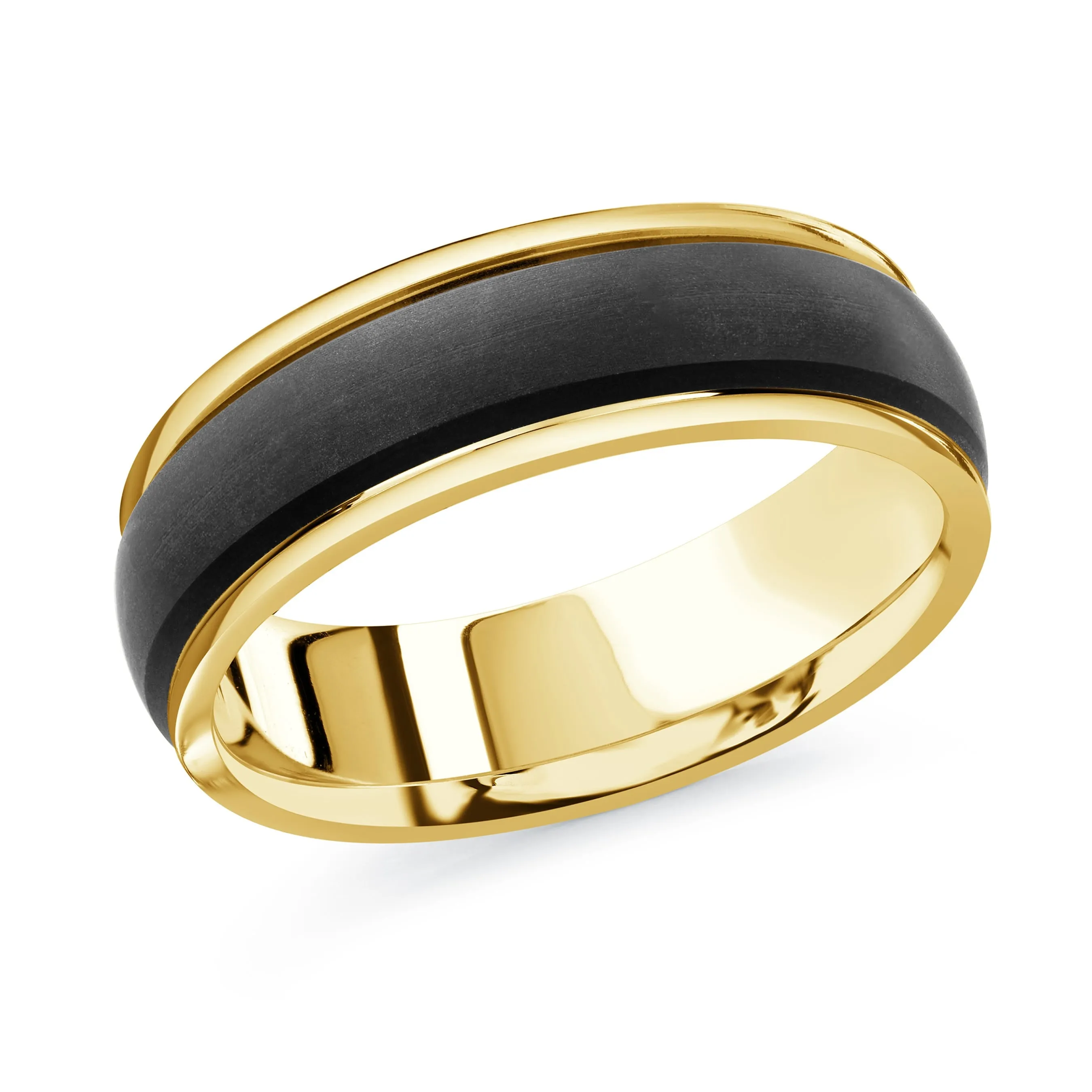 14K Yellow Gold Ring from the Noir Collection by Malo - MRDA-091-6Y