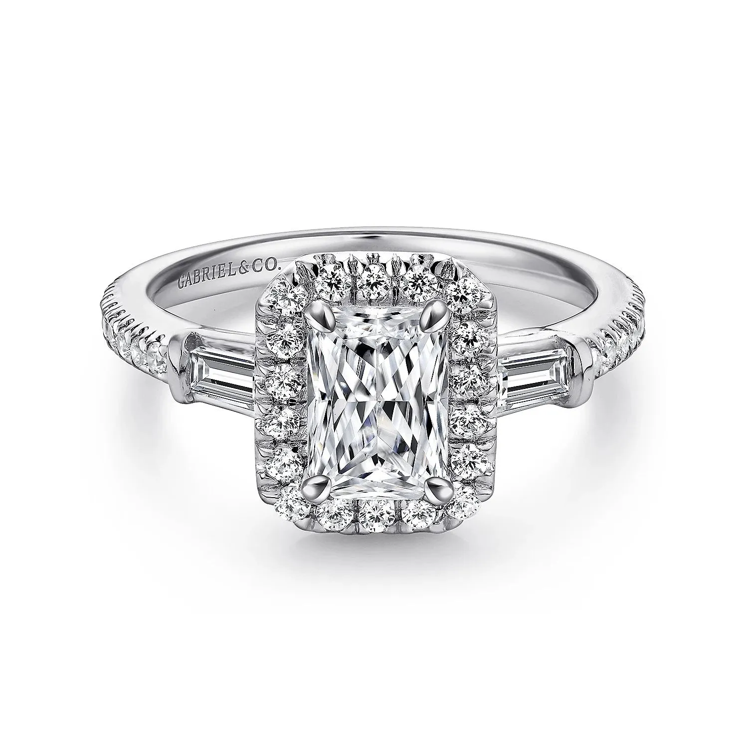 14KW Diamond Engagement Semi-Mount Ring, .60 CTW