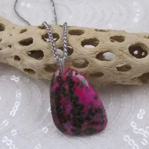 Bold Purple Gemstone Pendant Necklace