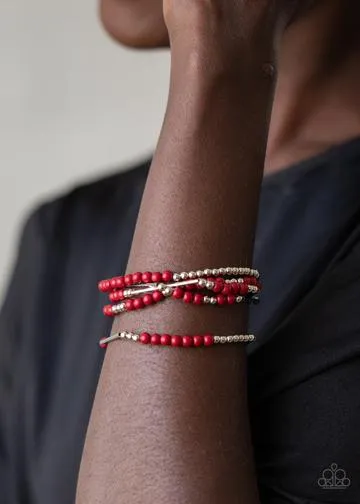 Bracelets BEAD BETWEEN THE LINES - RED B2096