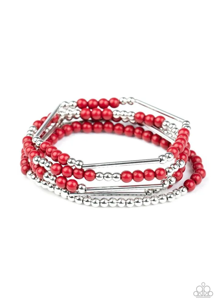 Bracelets BEAD BETWEEN THE LINES - RED B2096