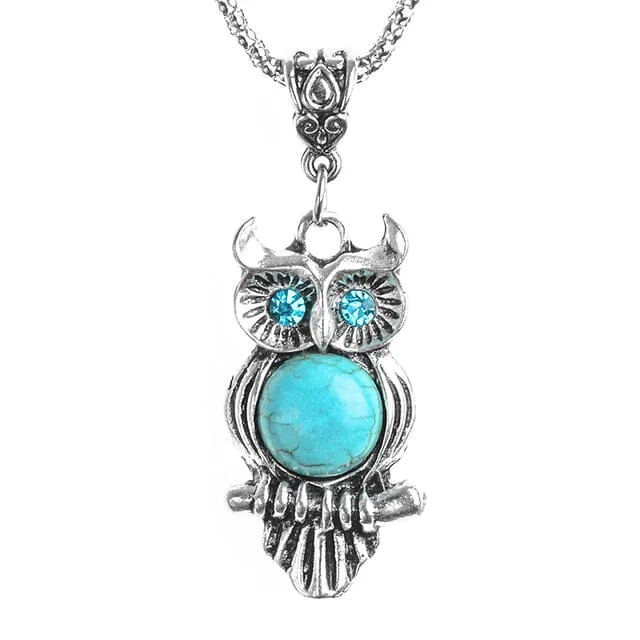 Calming Turquoise Silver Pendant Necklace