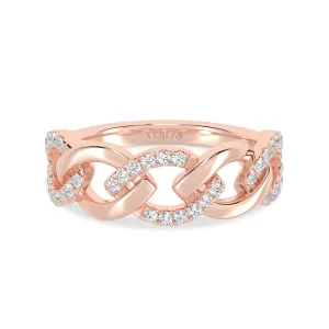 Cascading Diamond Link Band