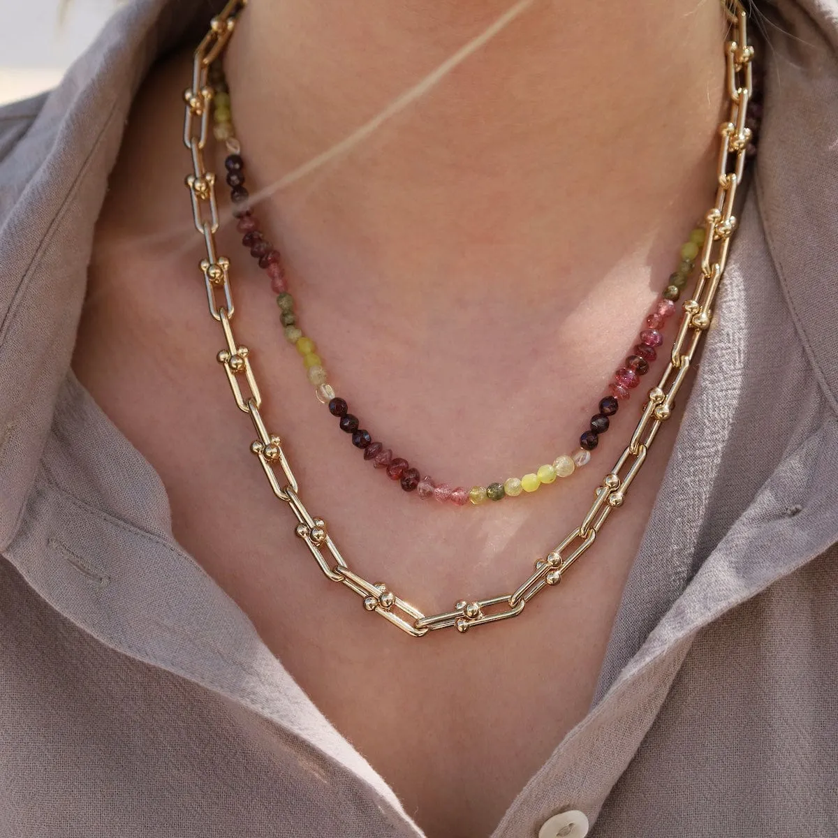 Chunky Paperclip Necklace