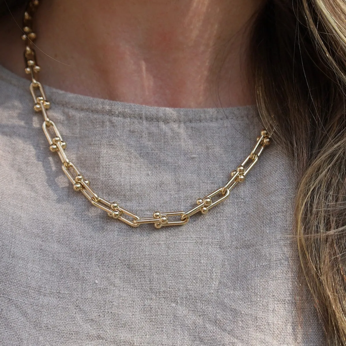 Chunky Paperclip Necklace