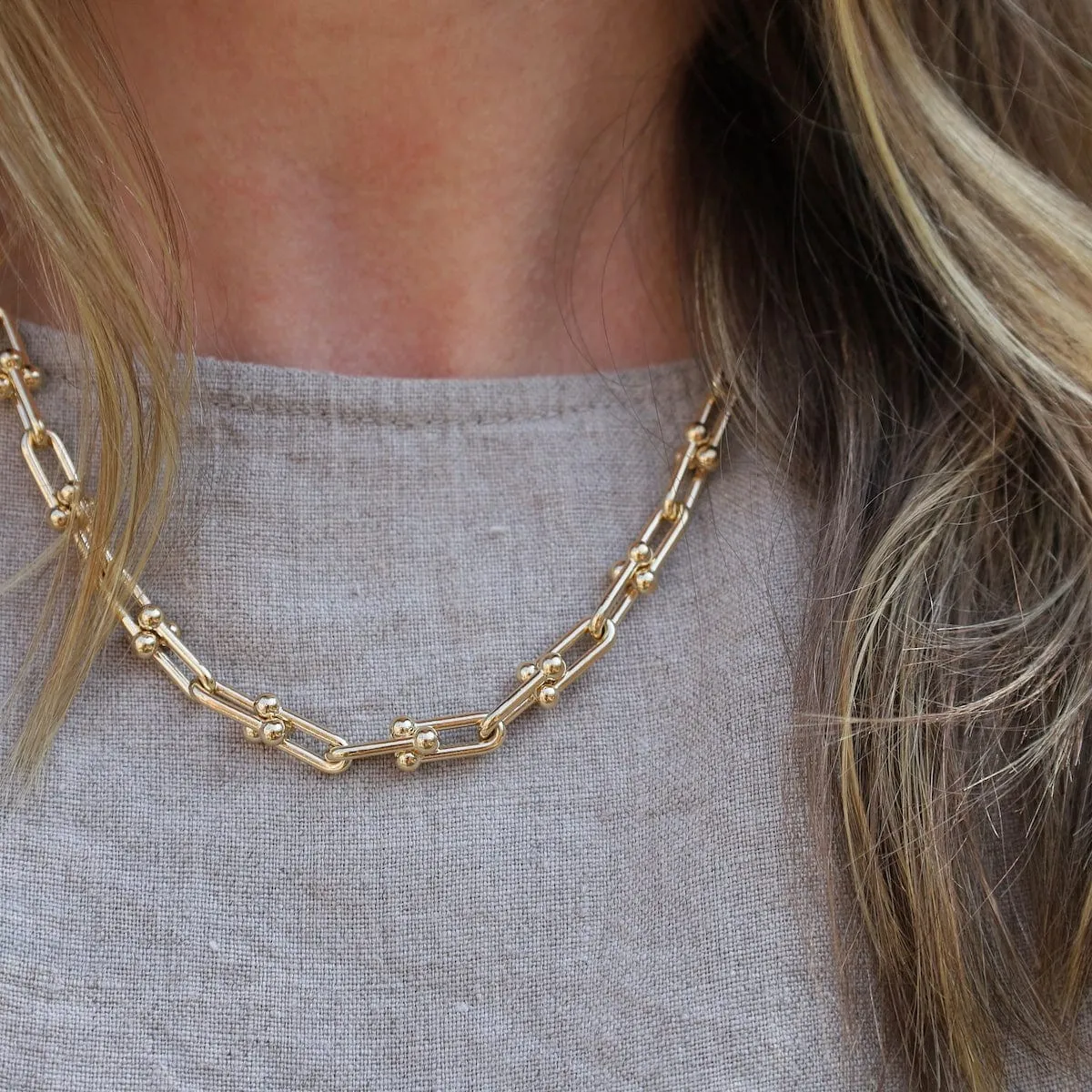 Chunky Paperclip Necklace