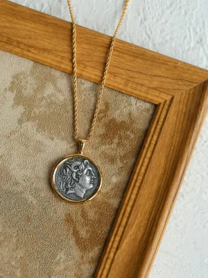 Classic Alexander Silver Coin Plus Necklace