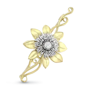 Clematis Empress Brooch