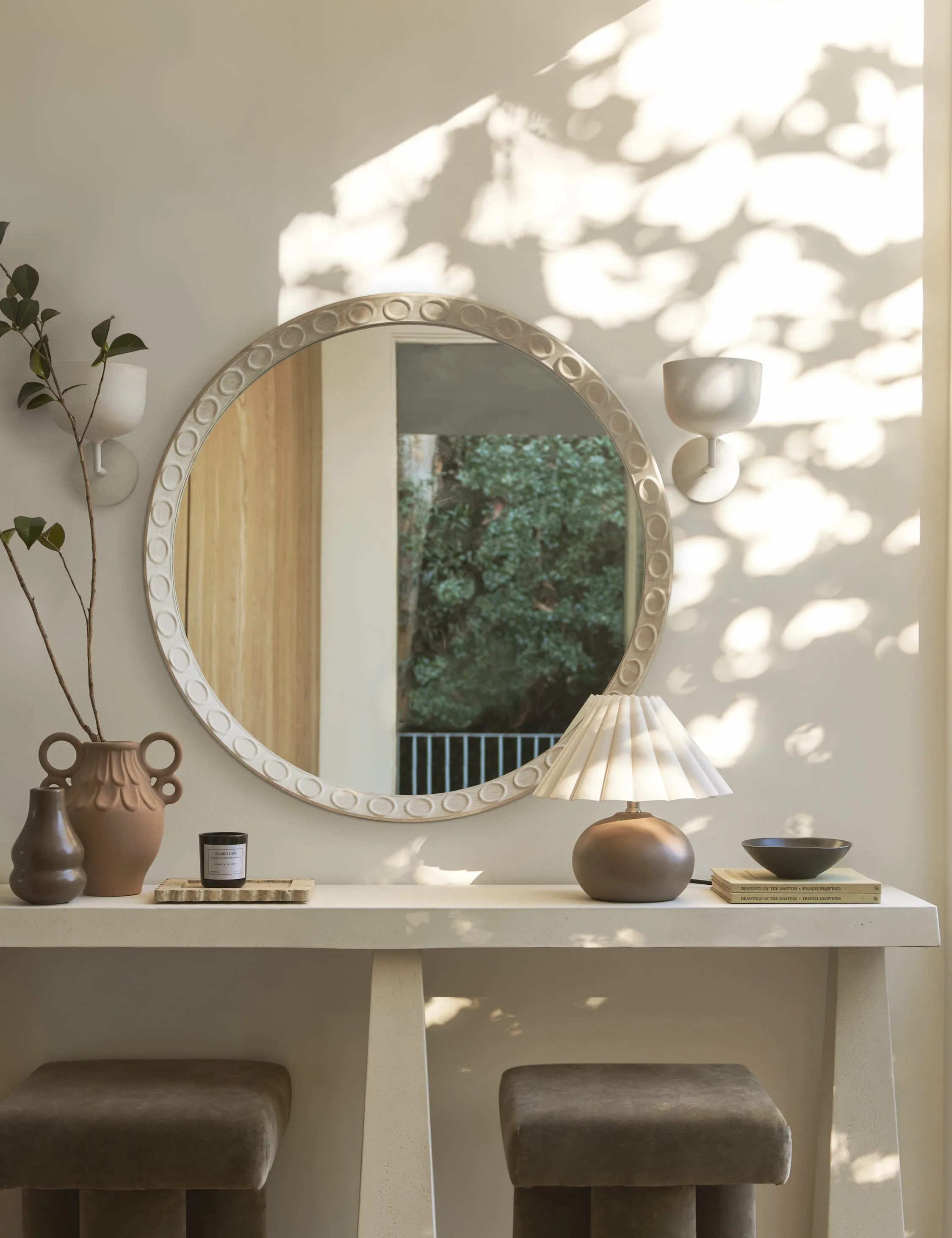 Correa Round Mirror