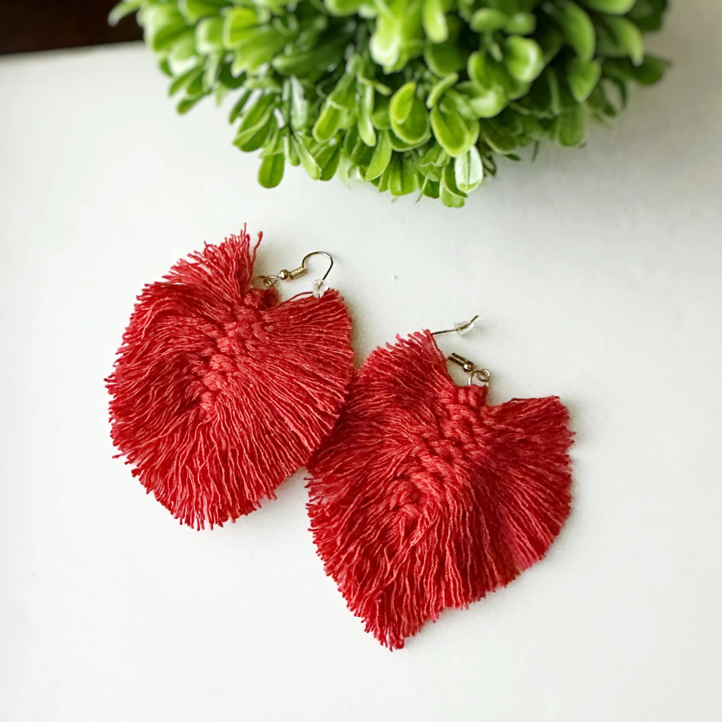 Corrine - Macrame Boho Tassel Earrings