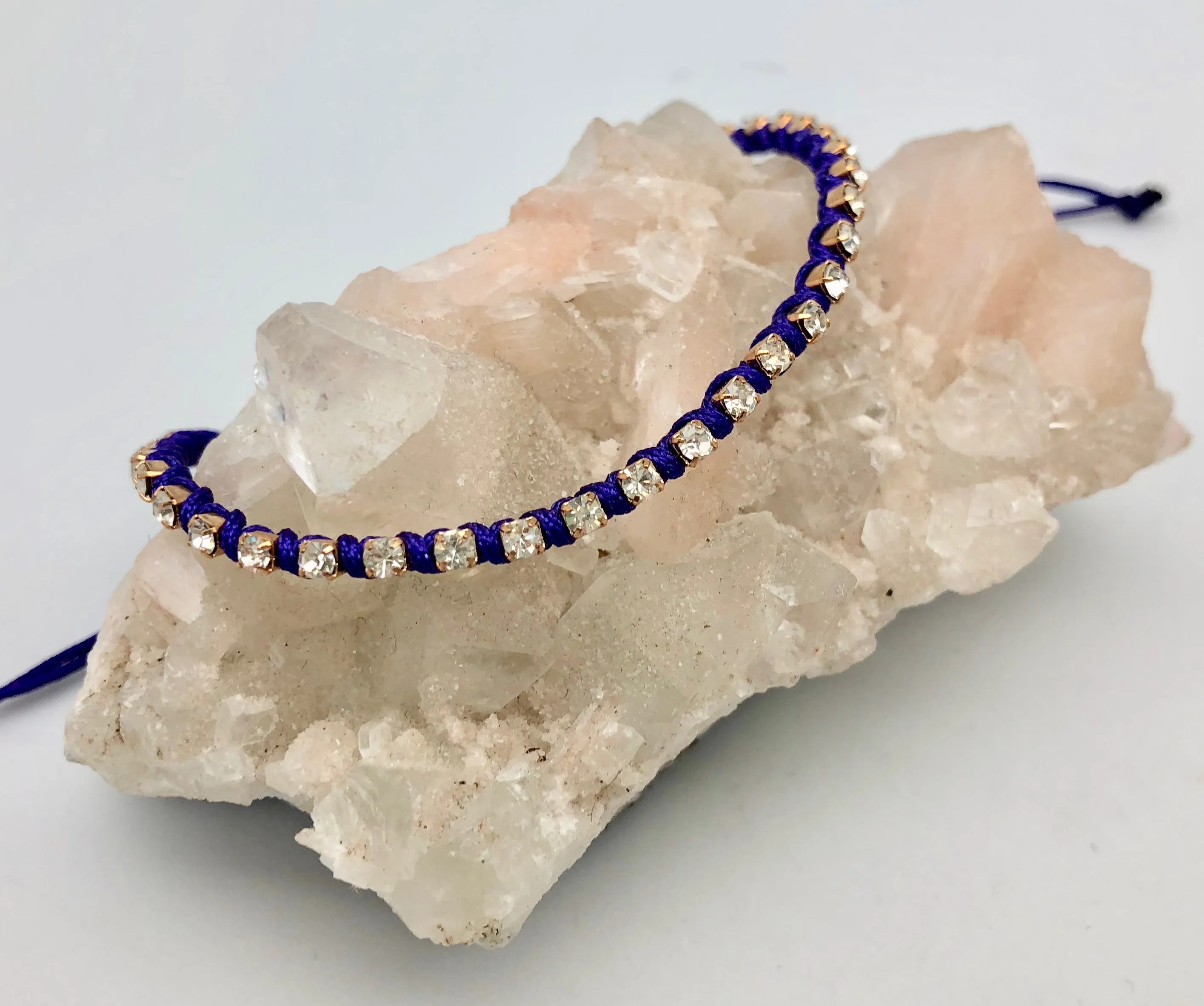 Crystal Chakra Macrame Friendship Bracelet