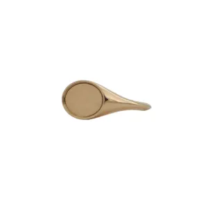 Customizable Daisy Exclusive 18K Yellow Gold Signet Ring