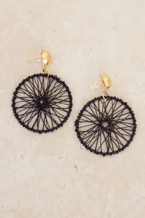 Dreamcatcher Earrings - Black