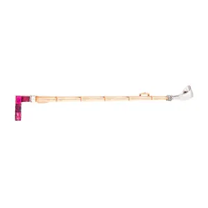 Edwardian 18k/Platinum Ruby Riding Crop Pin