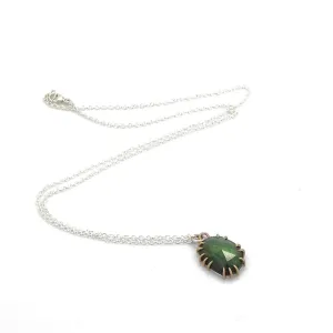 Forest Green Tourmaline Vanity Pendant