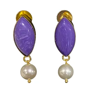 Gia Purple Bohemian Earrings