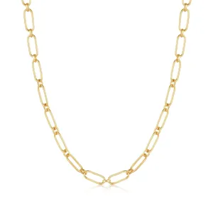 Gold Cable Connect Chunky Chain Necklace