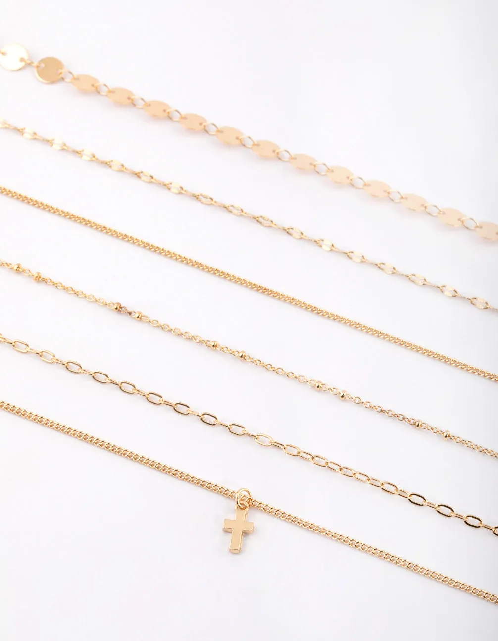 Gold Cross Choker