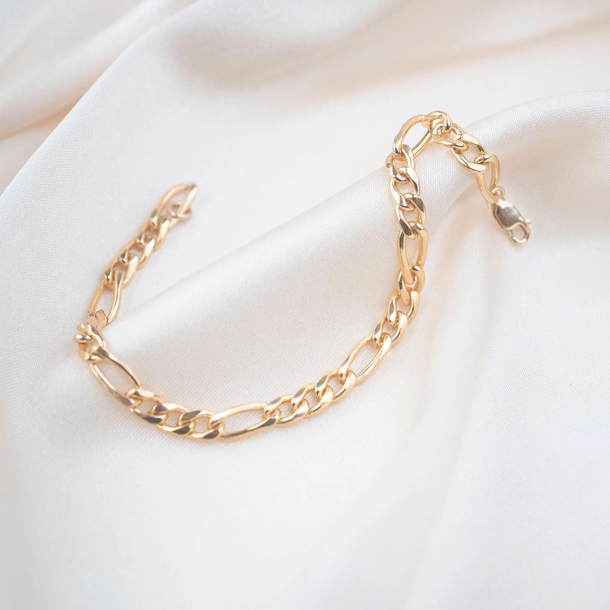 Gold Filled Thick Figaro Necklace