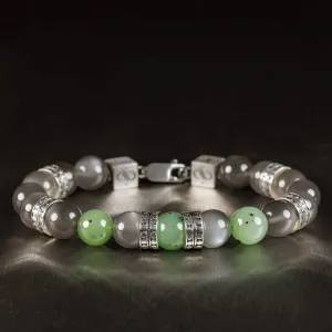 Indian Moonstone - Jade Bracelet I (10mm)