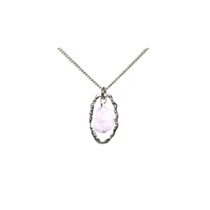 Lila Jewellery Irregular Oval Amethyst Pendant