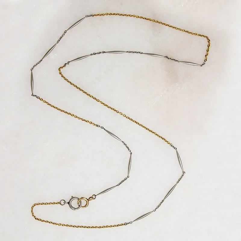 Luxurious Platinum & 18k Gold Married Chain by Ancient Influences