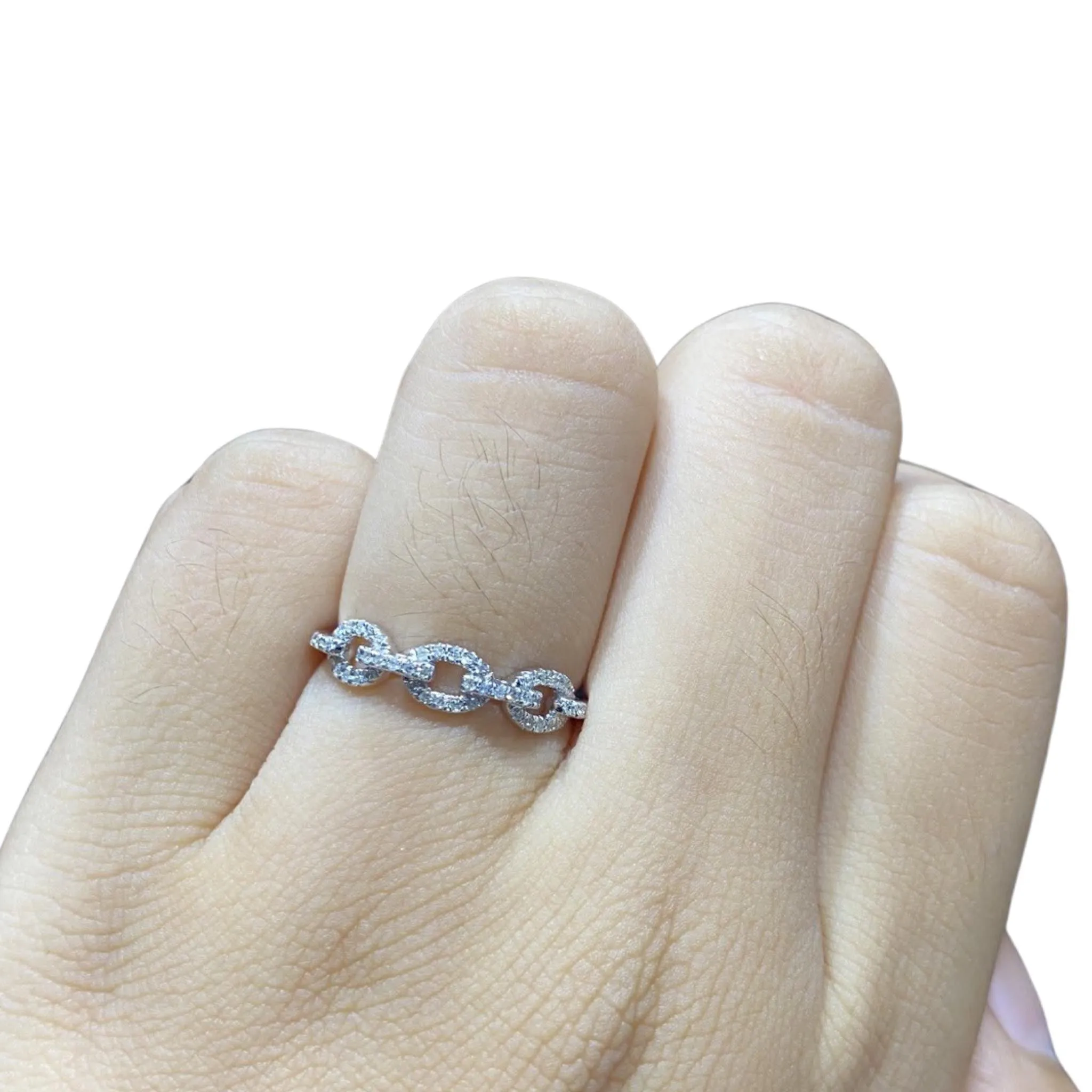 #LVNA2024 |  Infinity Chain Half Eternity Promise Diamond Ring 14kt