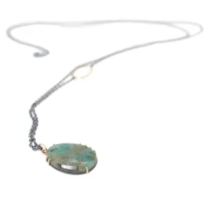 Mire's Breeze Emerald Vanity Necklace