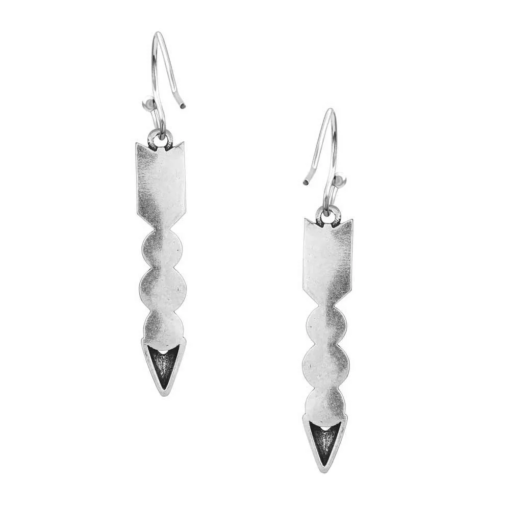 Montana Silversmiths Falling Silver Feather Earrings