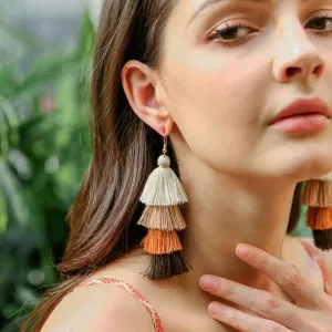 Multilayer Bohemian Tassel Earrings