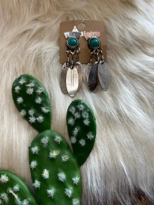 Navajo feather earrings