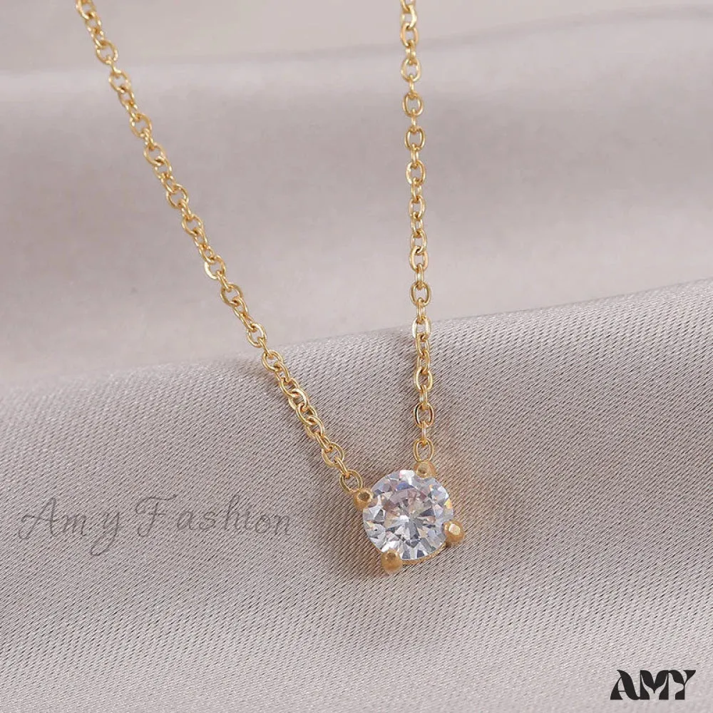 New Arrival Trendy White Diamond Necklaces