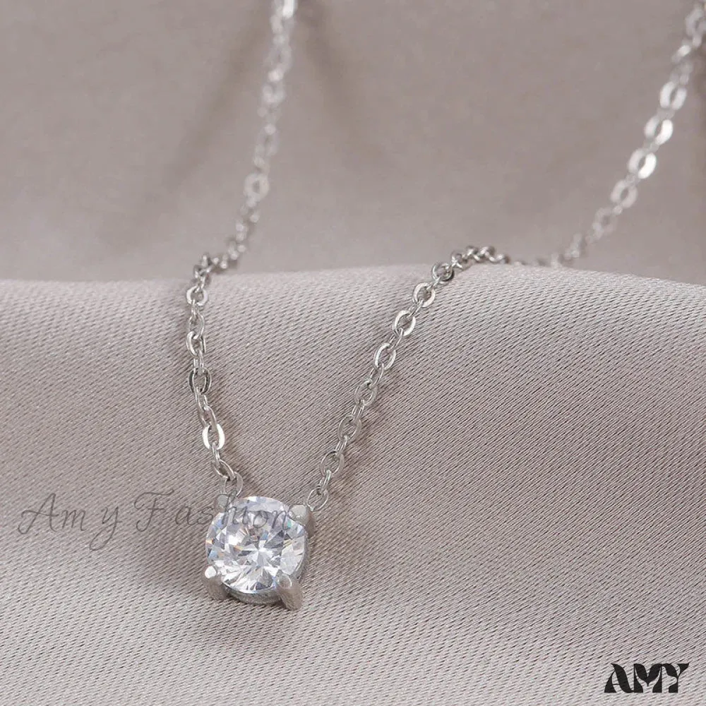 New Arrival Trendy White Diamond Necklaces