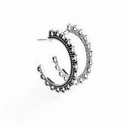 Paparazzi Earring ~ Bohemian Bliss - Silver