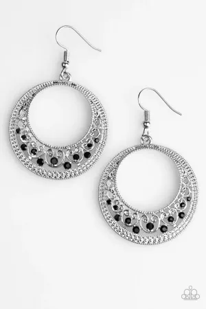 Paparazzi Earring ~ Colorfully Cordial - Black