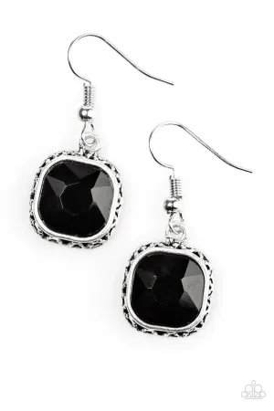 Paparazzi Earring ~ Turn On The Swag - Black