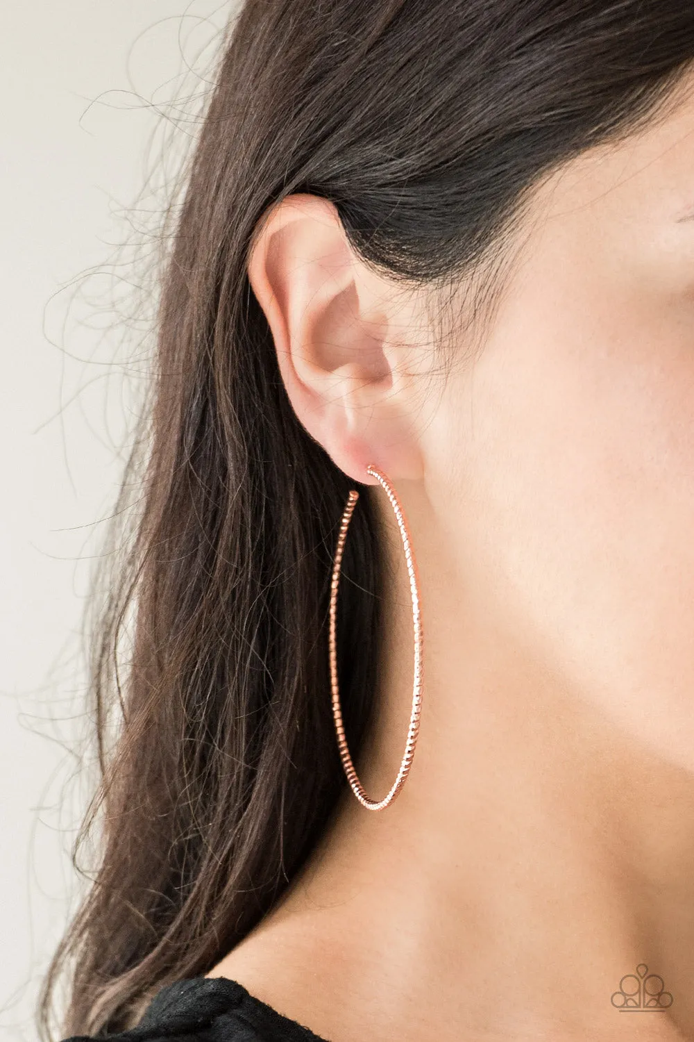 Paparazzi Hooked On Hoops - Cooper Earrings