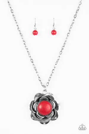 Paparazzi Necklace ~ Country Retro - Red