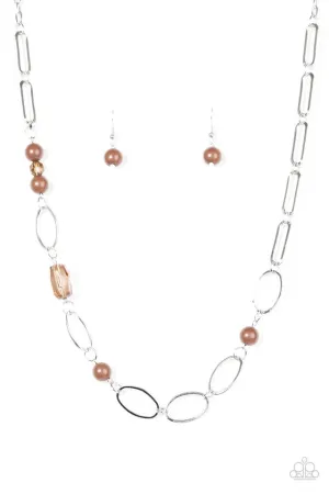 Paparazzi Necklace ~ Marvelously Modern - Brown