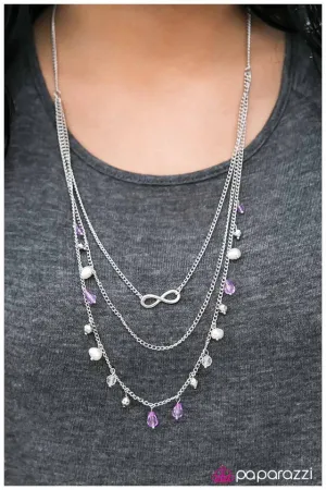 Paparazzi Necklace ~ My End and My Beginning - Purple