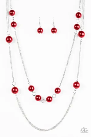 Paparazzi Necklace ~ My Main GLAM - Red