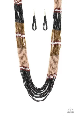 Paparazzi Necklace ~ Rio Roamer -  Black