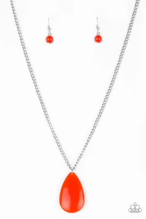 Paparazzi Necklace ~ So Pop-YOU-lar - Orange