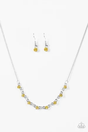 Paparazzi Necklace ~ Stay Sparkly - Yellow