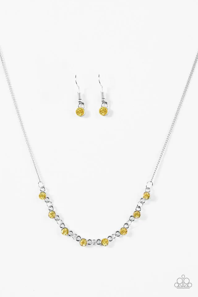 Paparazzi Necklace ~ Stay Sparkly - Yellow