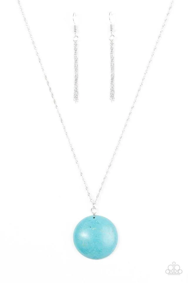 Paparazzi Necklace - Stone Worlds - Blue