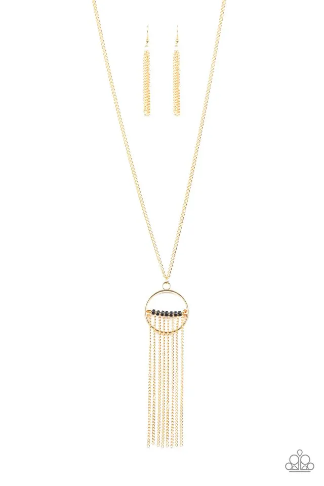 Paparazzi Necklace ~ Terra Tassel - Gold