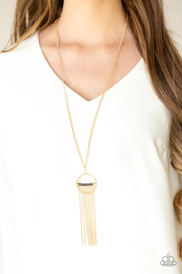 Paparazzi Necklace ~ Terra Tassel - Gold