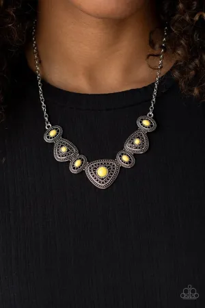 Paparazzi Necklace ~ Totally TERRA-torial - Yellow